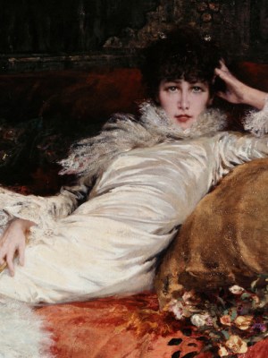Portrait of Sarah Bernhardt (detail; 1876), Georges Clairin.