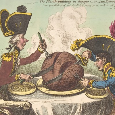 The Plumb Pudding in Danger by James Gillray