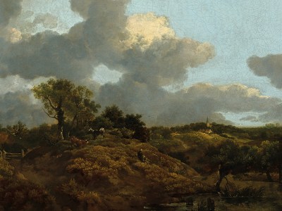 Wooded landscape with Herdsman Seated