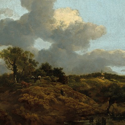 Wooded landscape with Herdsman Seated