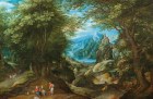 Wooded Landscape Opening on to a Mountain Range (detail; c. 1600–10), Denijs van Alsloot (1570–1628) and workshop of Jan Brueghel the Elder (1568–1625). De Jonckheere at Art en Vieille-Ville