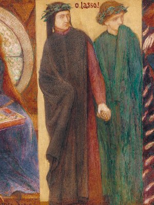 Paolo and Francesca da Rimini (1855), Dante Gabriel Rossetti