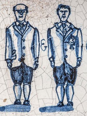 ceramic depiction of Gilbert & George