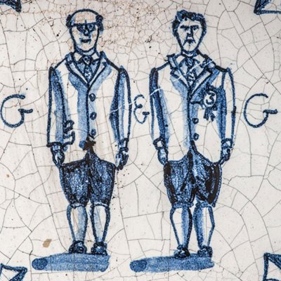 ceramic depiction of Gilbert & George