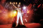 Freddie Mercury performing at Wembley