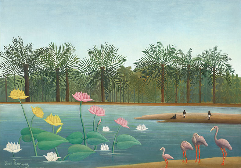 jungle painting by Henri Rousseau