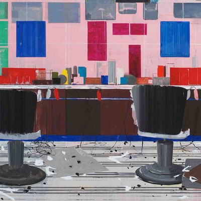 Flat Top (2008), Hurvin Anderson. Courtesy the artist and Thomas Dane Gallery; photo: Hugh Kelly; © Hurvin Anderson