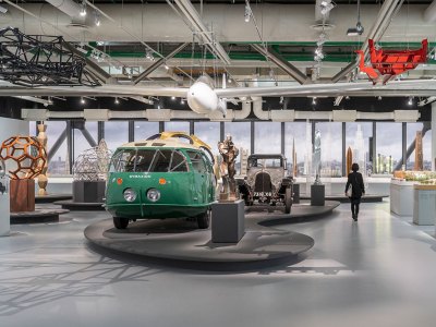 installation view of Norman Foster exhibition