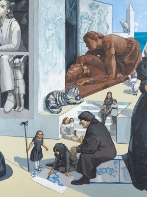 Crivelli's Garden (detail; 1990–1), Paula Rego. National Gallery, London. Photo: The National Gallery, London; © Ostrich Arts Ltd