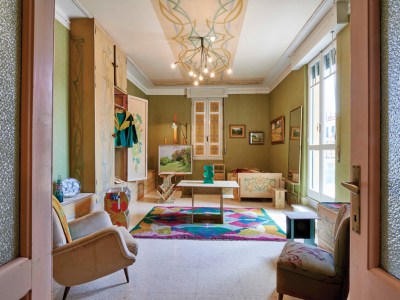 Interiors of Casa Balla in Rome