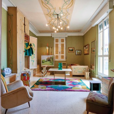 Interiors of Casa Balla in Rome