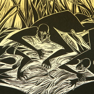 Night Crawlers and Earthworm (2006), Barbara Earl Thomas. Whatcom Museum, Washington D.C.
