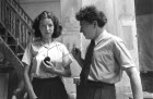 Annette and Alberto Giacometti in the studio (1951), Alexander Liberman. Image: © Archives Fondation Giacometti