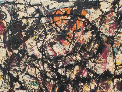 Jackson Pollock drip painting