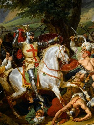 Battle of Las Navas de Tolosa, 1212 (detail; 1817), Horace Vernet. Image: © RMN-GP (Palace of Versailles); © G. Blot