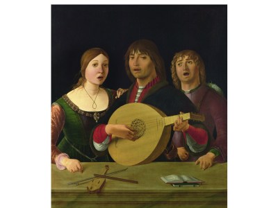 ‘A Concert’ by Lorenzo Costa on the cover of the March 2025 issue of Apollo