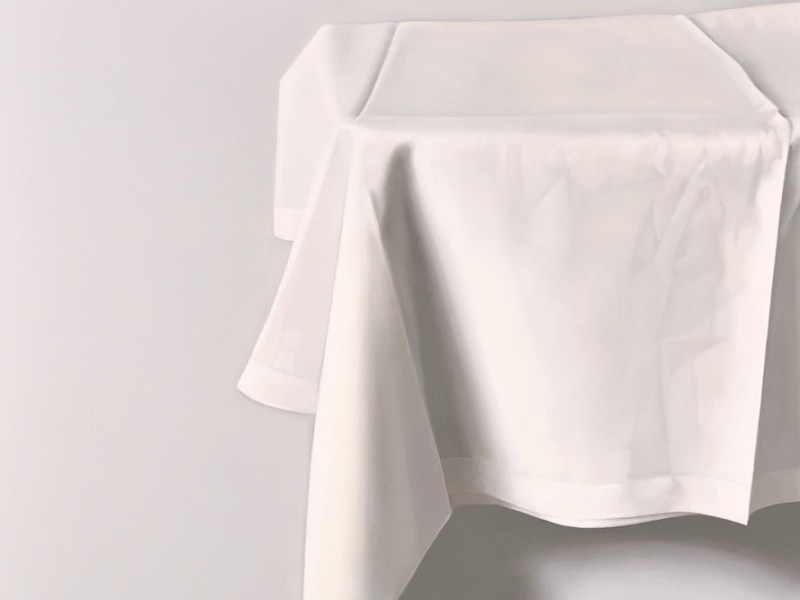painting of tablecloth by Alison Watt