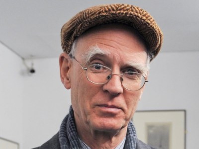 The architectural historian Andrew Saint with a wry, amused expression