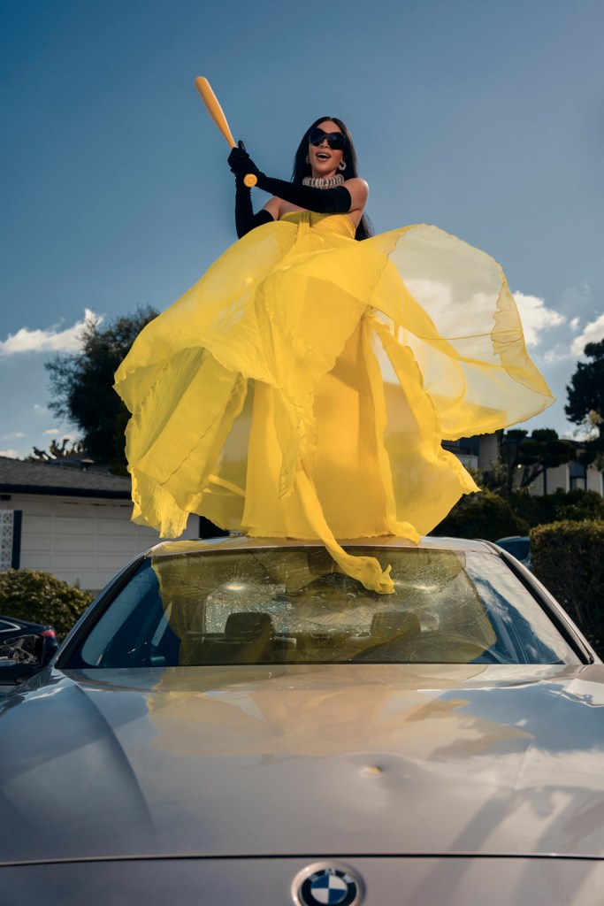 kim kardashian neon yellow dress See Kim Kardashian's Neon Wedding Guest Dress