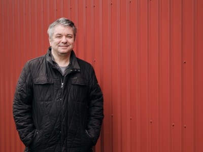 Ittai Gradel photographed by Rico Feldfoss at his home in Rudkøbing in Denmark, in November 2024