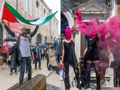 Venice Biennale opens amid protests