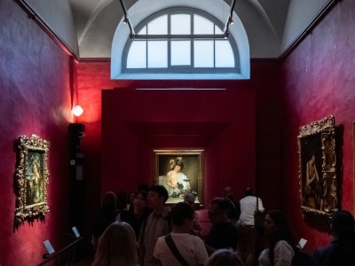 In Uffizi, rain pours down case containing Caravaggio’s Bacchus