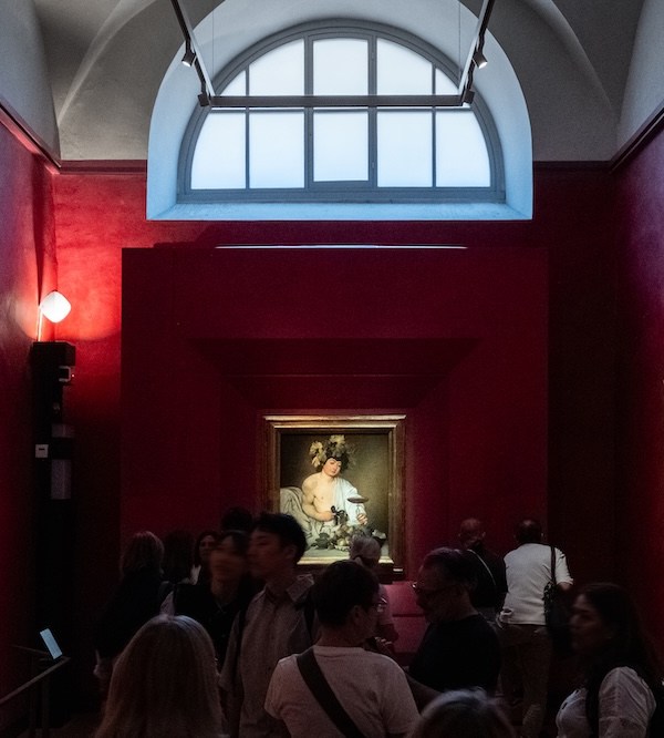 In Uffizi, rain pours down case containing Caravaggio’s Bacchus