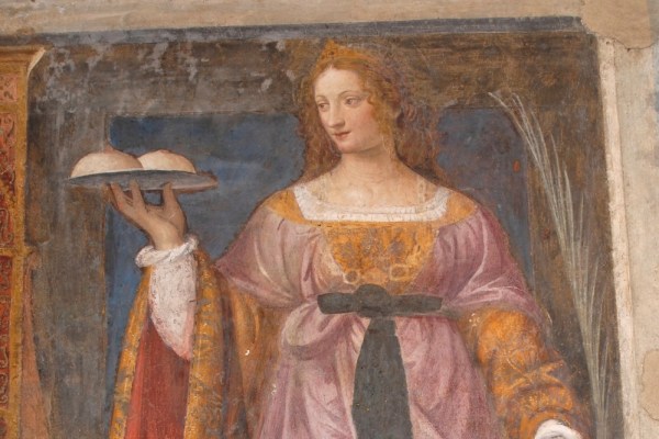 A serene apparition of Saint Agatha in Milan